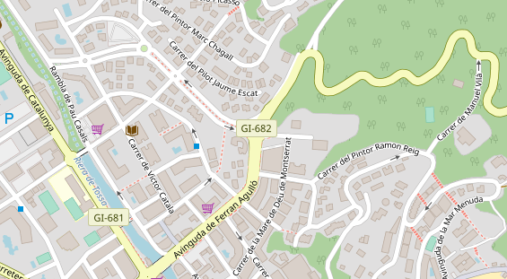 Stellplatz auf Satellitenbild