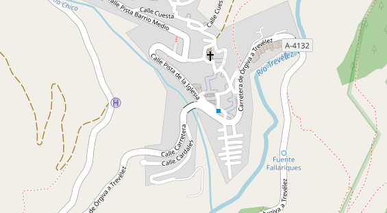 Stellplatz auf Satellitenbild