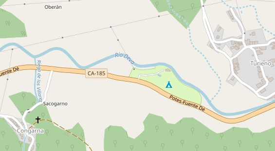 Stellplatz auf Satellitenbild