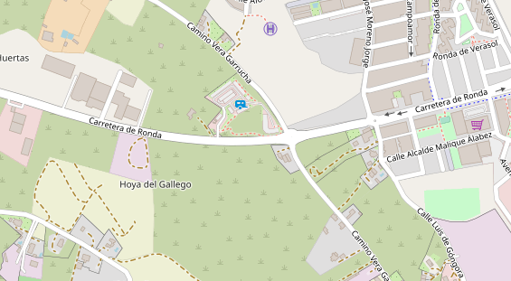 area sosta camper auf Karte