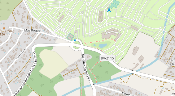 Stellplatz auf Satellitenbild