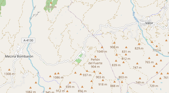 Aire camping-car sur la carte