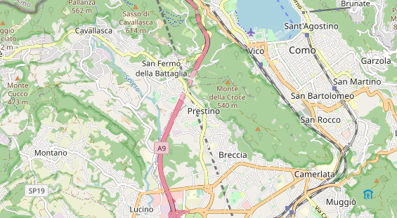 Aire camping-car sur la carte