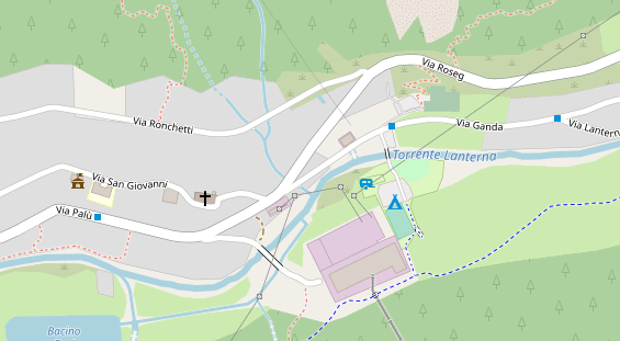 Stellplatz auf Satellitenbild