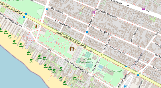 Stellplatz auf Satellitenbild