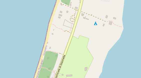 Stellplatz auf Satellitenbild