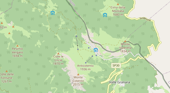 Aire camping-car sur la carte