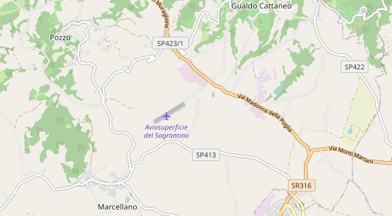 Aire camping-car sur la carte