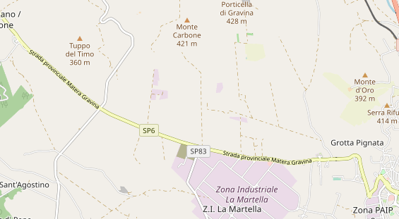 Area di sosta per camper sulla carta