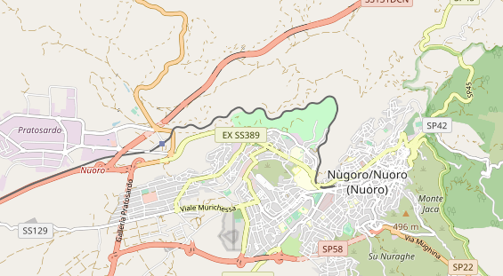 Aire camping-car sur la carte