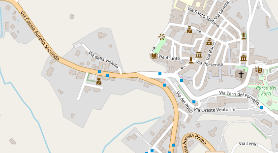 Stellplatz auf Satellitenbild