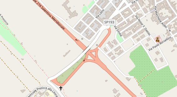 Stellplatz auf Satellitenbild