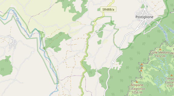 Area di sosta per camper sulla carta