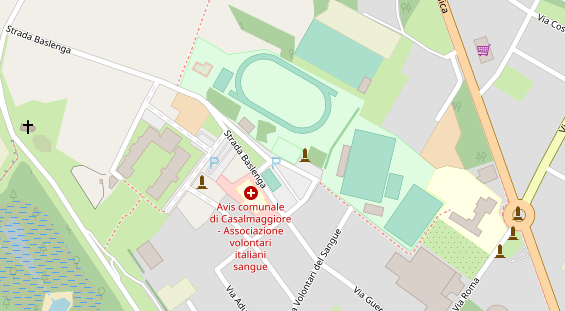 Stellplatz auf Satellitenbild