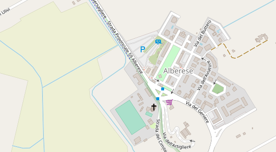 Stellplatz auf Satellitenbild