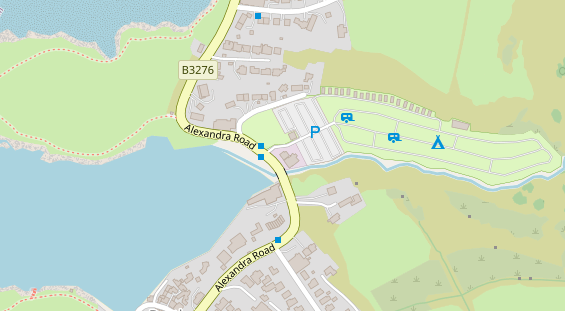 Stellplatz auf Satellitenbild