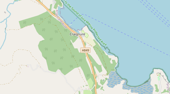 Área para autocaravana en la tarjeta