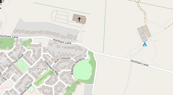 Stellplatz auf Satellitenbild