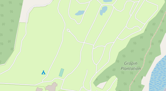 Stellplatz auf Satellitenbild