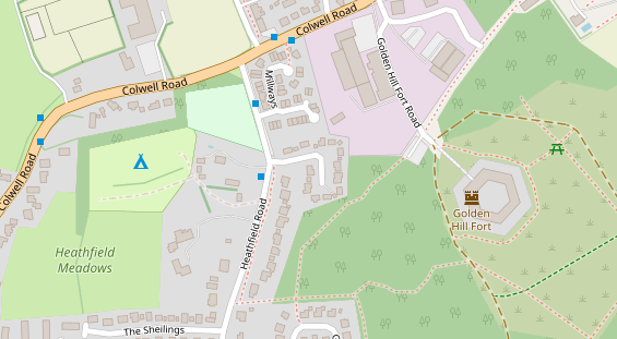 area sosta camper auf Karte