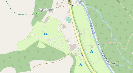 Stellplatz auf Satellitenbild