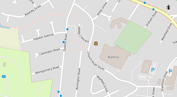 Stellplatz auf Satellitenbild