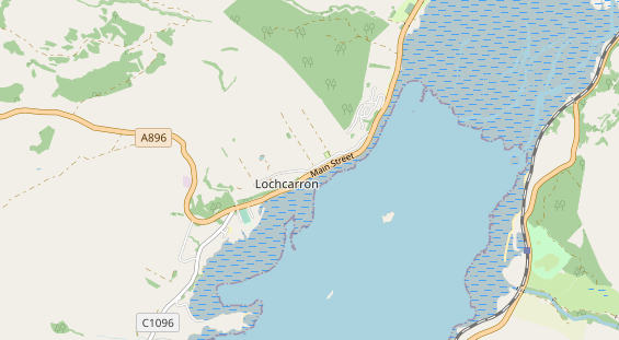 Area di sosta per camper sulla carta