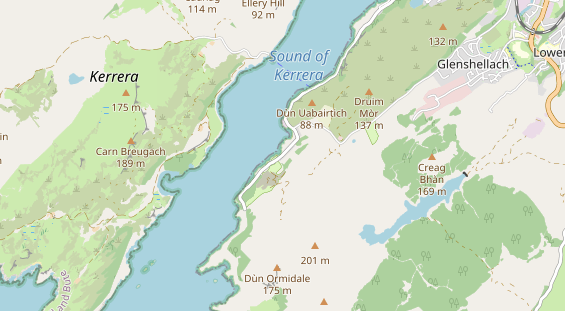 Área para autocaravana en la tarjeta