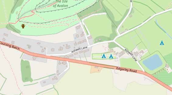 Stellplatz auf Satellitenbild