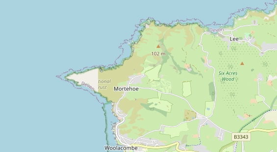 Aire camping-car sur la carte