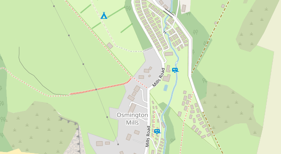 Stellplatz auf Satellitenbild