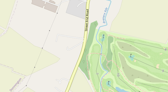 Stellplatz auf Satellitenbild