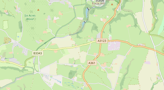 Aire camping-car sur la carte