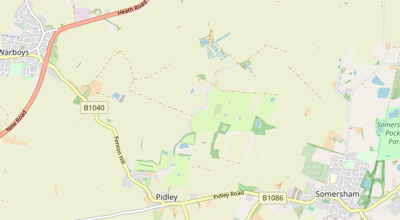 Área para autocaravana en la tarjeta