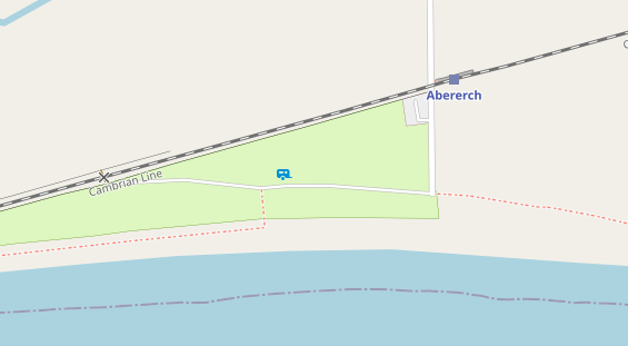 Stellplatz auf Satellitenbild