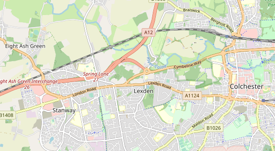 Area di sosta per camper sulla carta