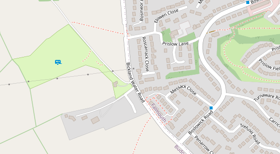 Stellplatz auf Satellitenbild