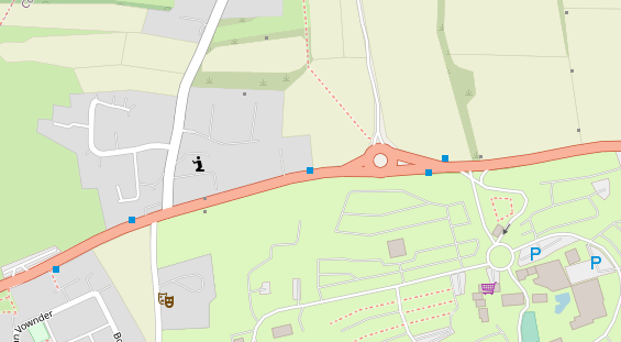 Stellplatz auf Satellitenbild