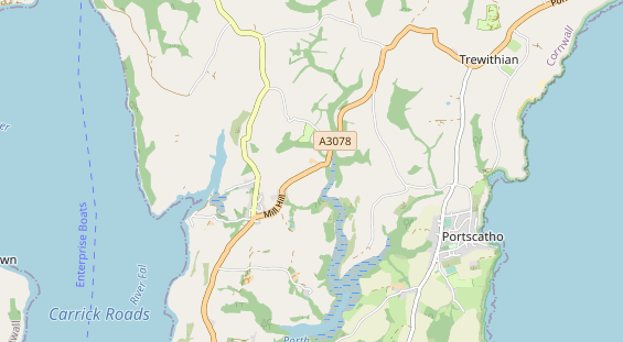 Área para autocaravana en la tarjeta