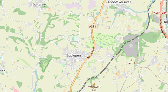 Area di sosta per camper sulla carta