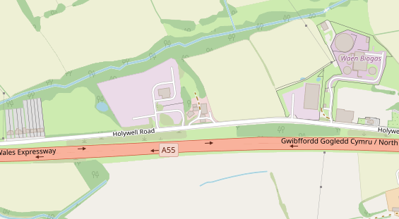 Stellplatz auf Satellitenbild