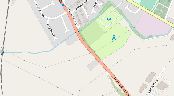 Stellplatz auf Satellitenbild