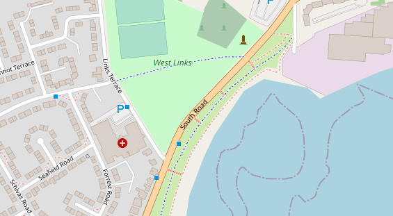 area sosta camper auf Karte