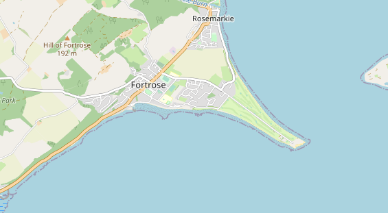 Area di sosta per camper sulla carta