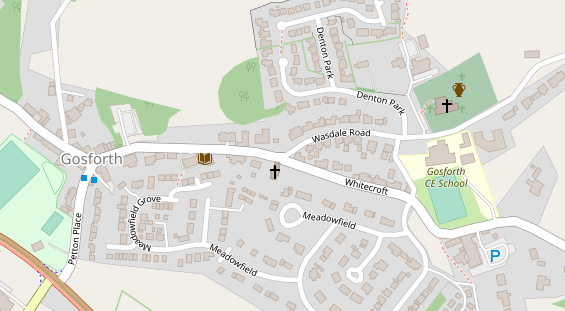 Stellplatz auf Satellitenbild