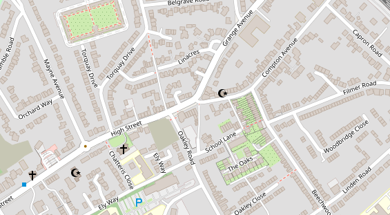 Stellplatz auf Satellitenbild