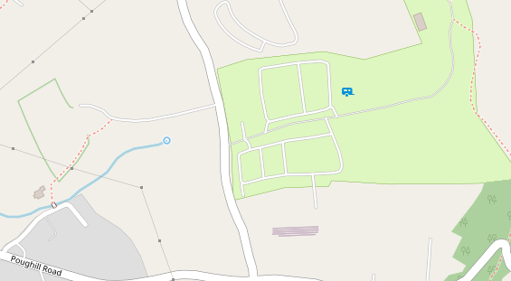 Stellplatz auf Satellitenbild