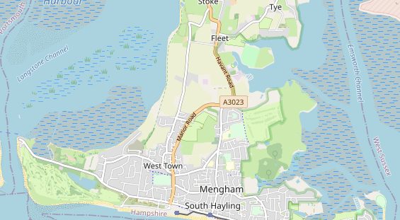 Área para autocaravana en la tarjeta