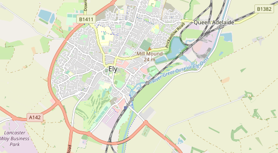 Aire camping-car sur la carte