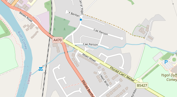 Stellplatz auf Satellitenbild